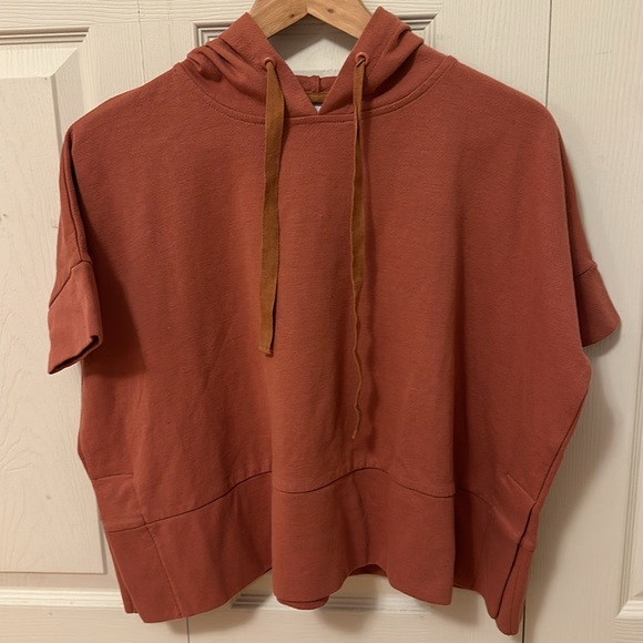 VARLEY Hutton oversized Short-Sleeve hoodie Sweatshirt size xsmall - Picture 2 of 6